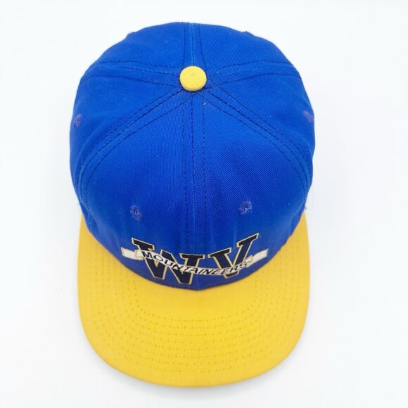 Vintage West Virginia Mountaineers Embroidered Hat SnapBack 90s Made in USA - Picture 7 of 9